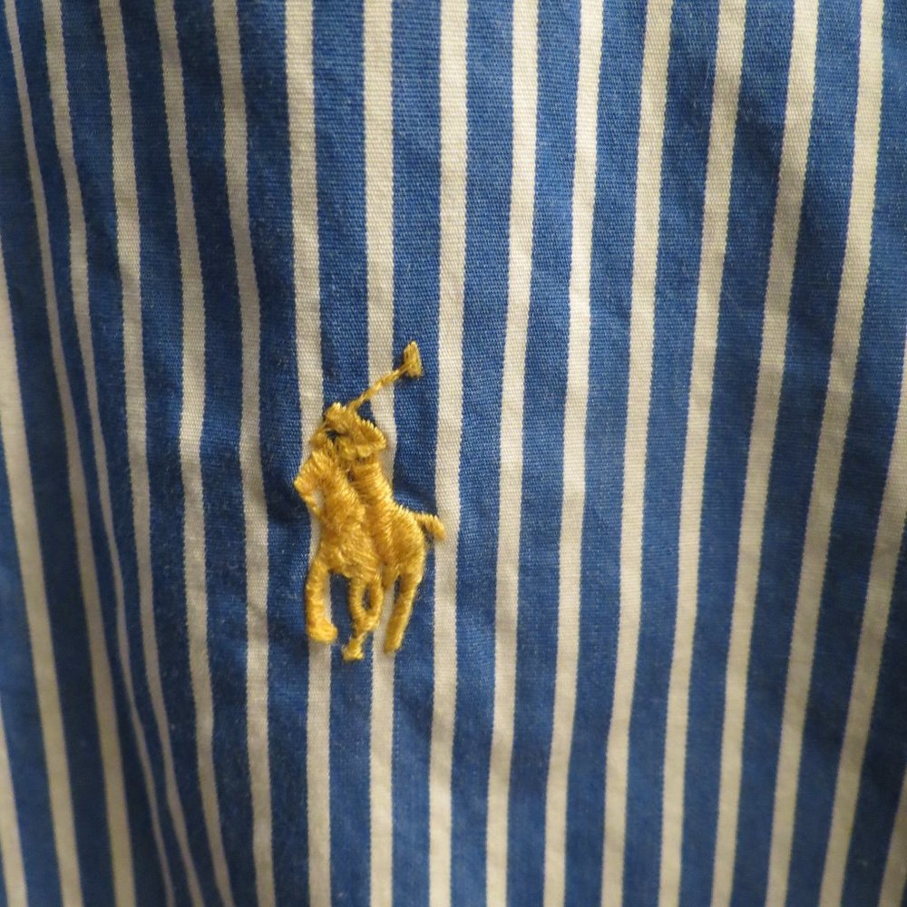 Ralph Lauren Mens Polo Shirt Oxford Shirt Striped